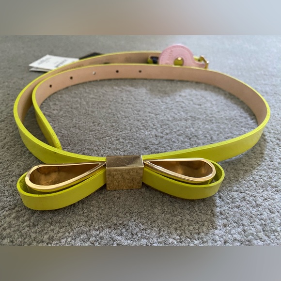 Neon Green Ted Baker Waist Belt w/Bow - Picture 1 of 3